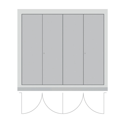 Steel - 4 sided quadruple